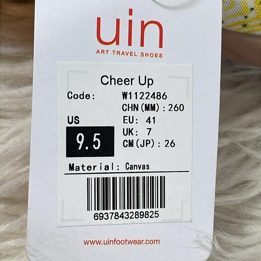 UIN CHEER UP SLIPPER Cat Print Colorful Lightweight Slip On Size 9.5 NEW - Picture 13 of 16